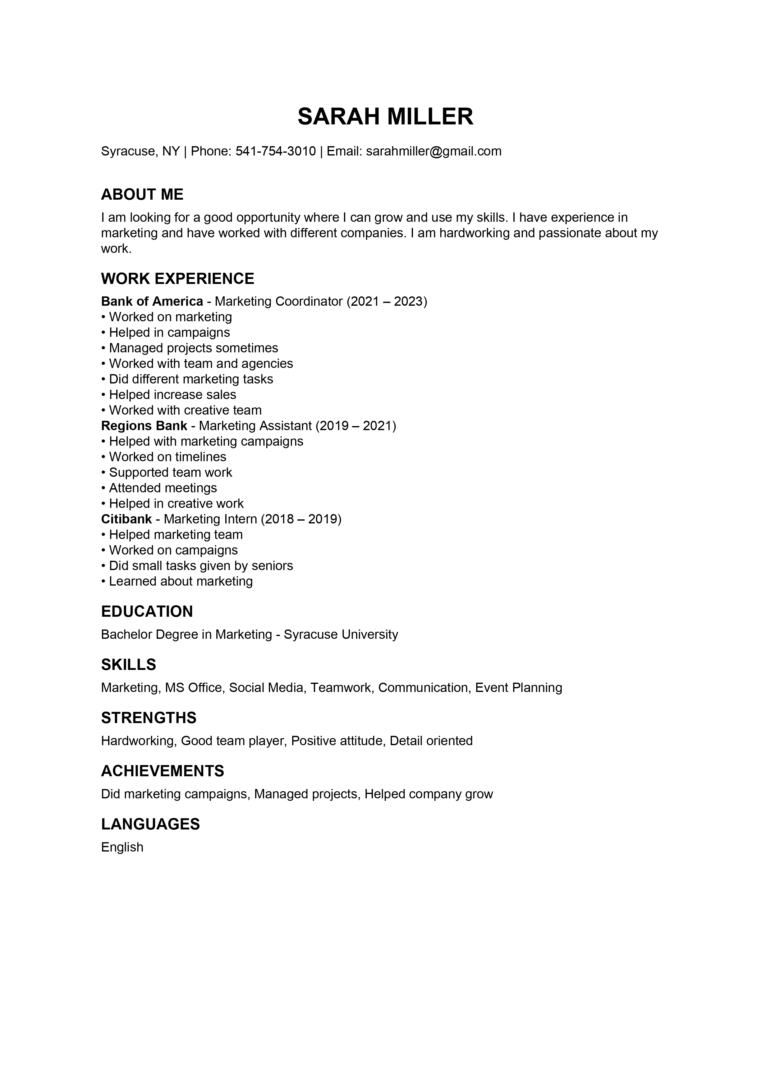 Before Resume
